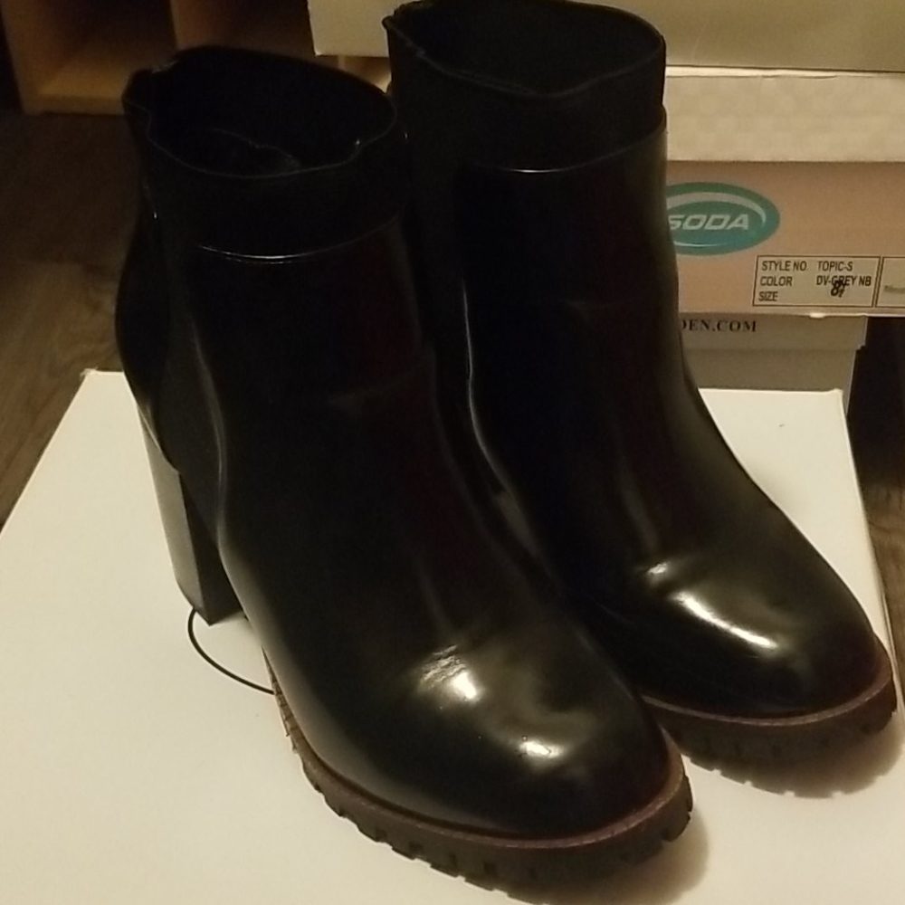 Steve madden block heel booties